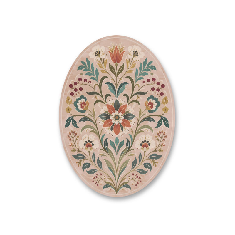Tapis beige tissé à motif de poissons Mosso, 4 pi 11 po x 7 pi 7 po