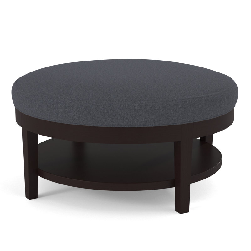 Repose-pieds Midtown, Rayures vert et bleu; 0252-54, Finition java