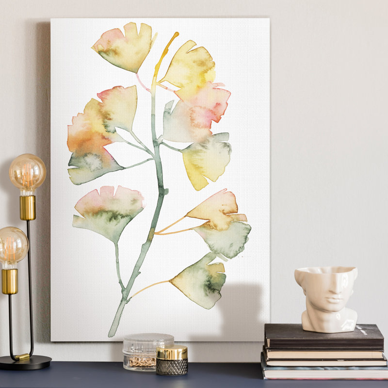 « Maidenhair Branch II », reproduction d’art sur toile tendue, H 20 po x l 16 po x P 1 po