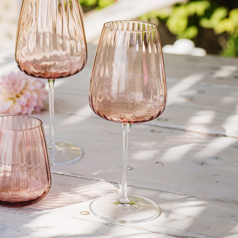 Francesca Drinking Glass, Pink