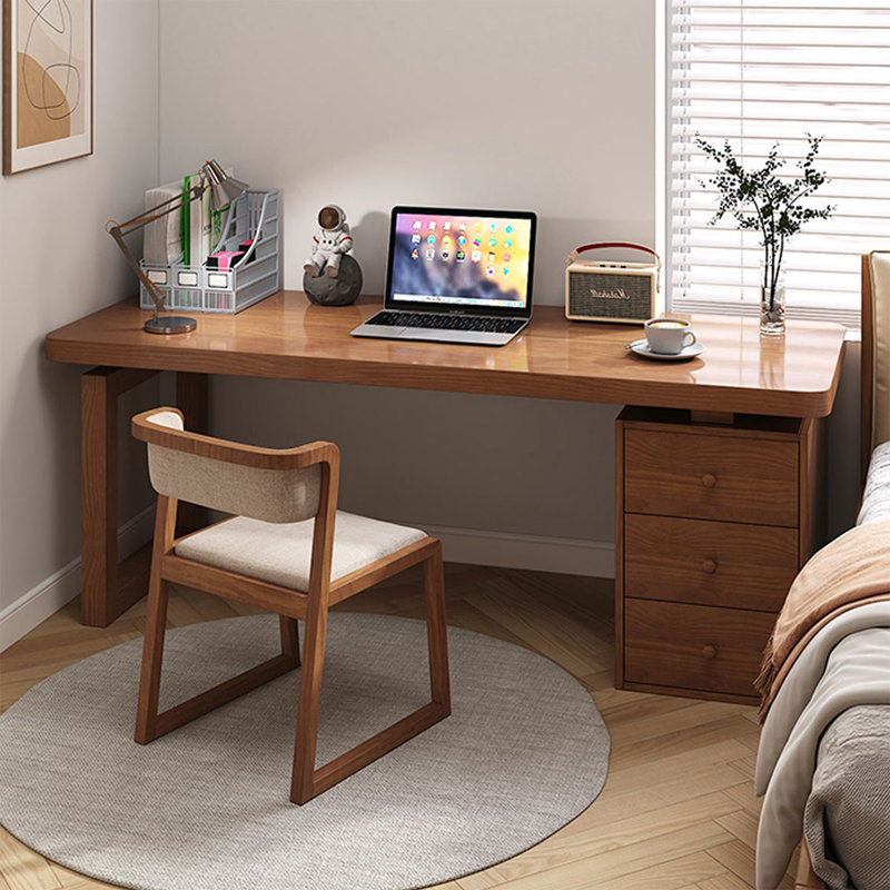 Modern and simple rectangular desk with cabinets, Right, 29.53"H*78.74"W*23.62"D