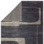 Tapis noir abstrait tissé à la main avec des matériaux durables-375997272