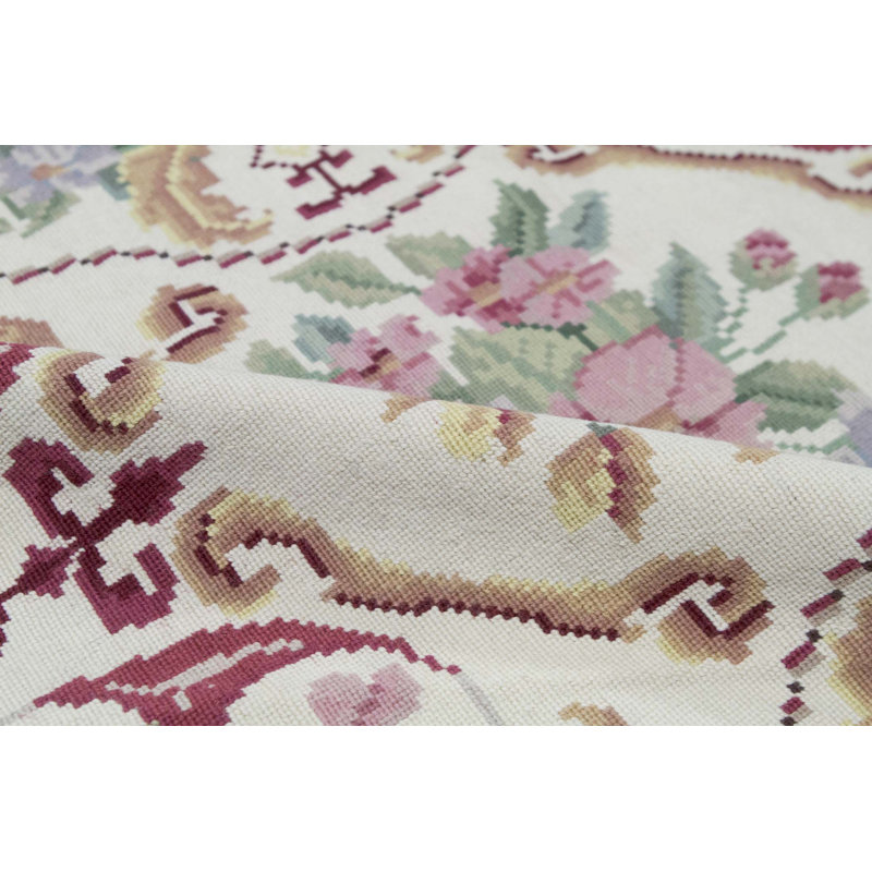 Tapis vert, brun et or noué à la main de haute qualité