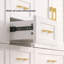 Meuble-lavabo blanc 60 po. Armoire de rangement abondante - 4 portes à fermeture douce et 5 tiroirs