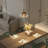 Modern Minimalist Glass Pendant Light, Single Head Hanging Lamp With Warm Light Bulb