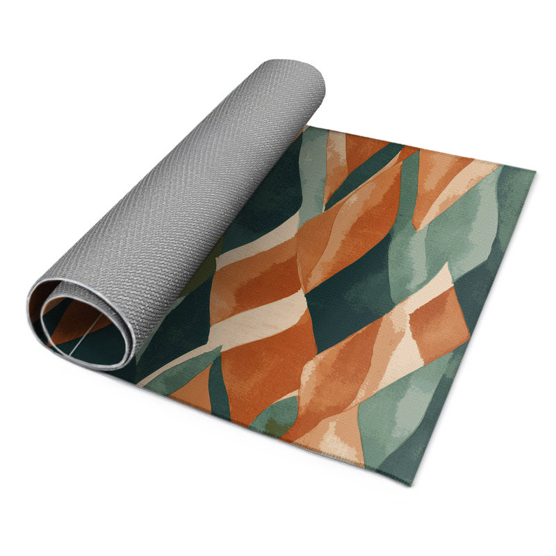 Tapis intérieur et extérieur Cerulean Shadows, Rectangulaire 3 pi x 5 pi