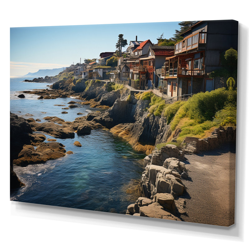 «South America Coastal Retreat I», reproduction sur toile, H 16 po x l 32 po x P 1 po, Toile tendue