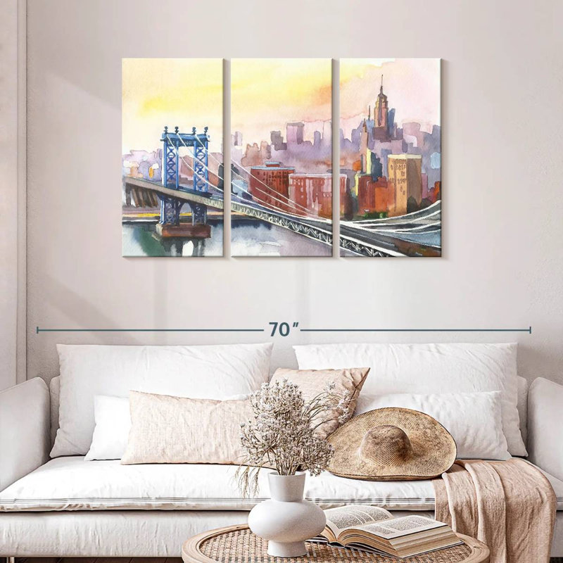 Lilie New York Bridge, H 28 po x l 45 po