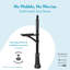 Hamilton In-Ground Post Black
