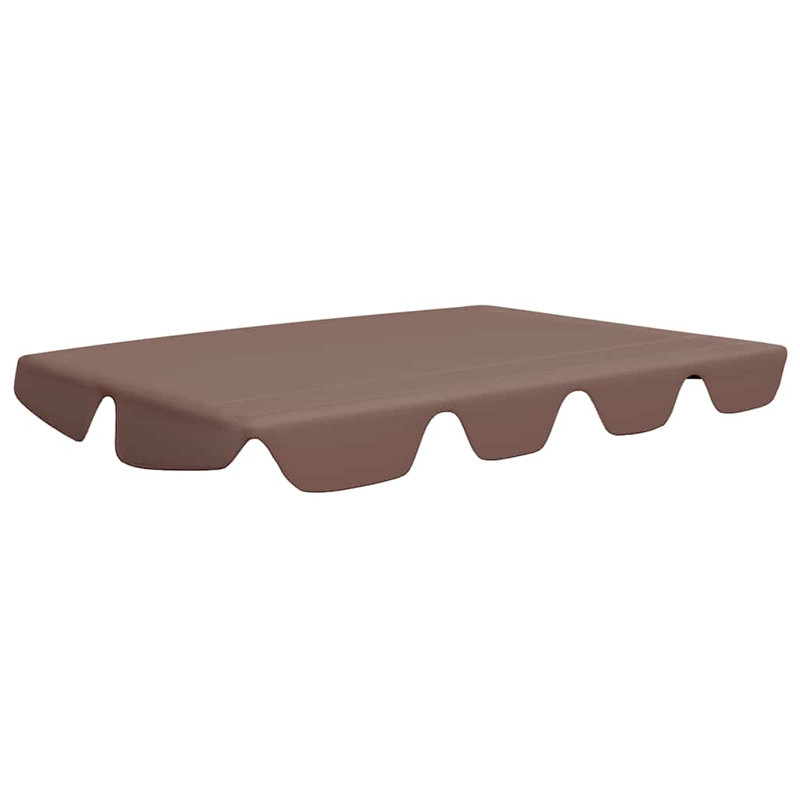 Auvent de remplacement en tissu orange Maylin, 74 po / l 66,1 po x P 57,1 po / 43,3 po, Brun