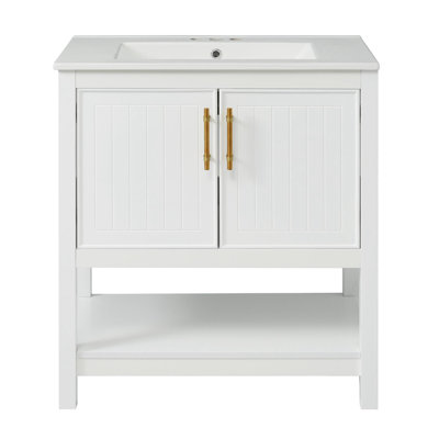 Meuble-lavabo autoportant 30 po