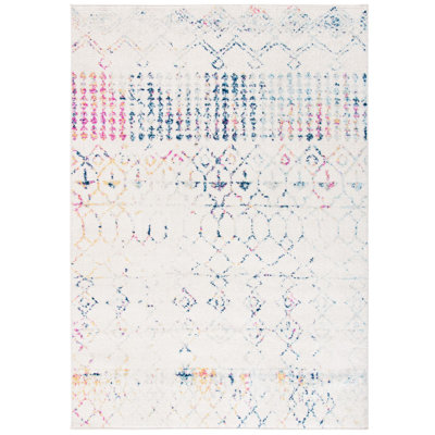 Lorenco Geometric Ivory Area Rug