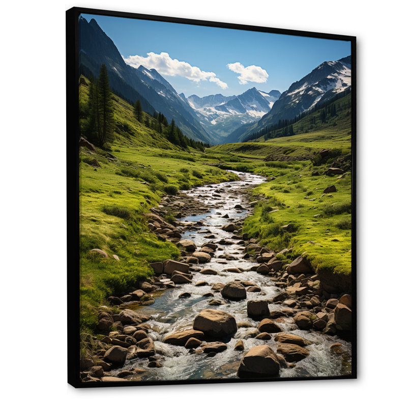 «Bailem Colorado Landscape II», reproduction sur toile, H 32 po x l 16 po x P 1 po, Cadre flottant noir
