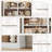 Huckins Standard Bookcase with Adjustable Shelves, 71.2" H x 63.4" W Modern Wood Storage Shelf-115388277
