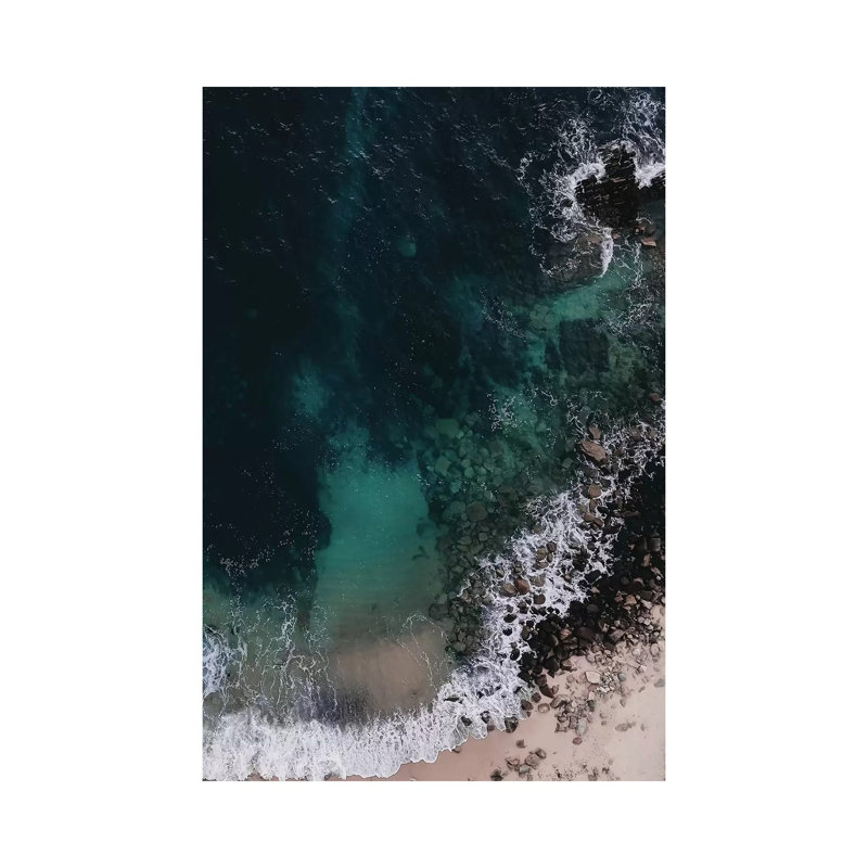 «Emerald Green Ocean» par Ingrid Beddoes - reproduction de photo sur toile tendue, H 12 po x l 8 po x P 0,75 po