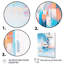 «Teal Peach Interlocking Perspectives» sur toile-52121566-52121567