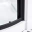 Ensemble de douche ronde encadrée 40 po x 40 po x 77 po avec base incluse-117445179