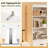 69 Tall Standard Bookcase with 3 Drawers and 3 Tier Open Shelves, Standing Storage Cabinet for Home-118868743