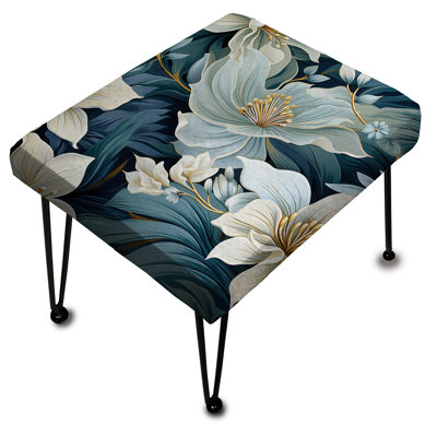 Motif océanique d'impressions tropicales - Repose-pieds rectangulaire tropical