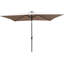 Parasol lumineux d'extérieur à DEL rectangulaire solaire - 10 x 6,5 pi, auvent d'eau, facile à assembler, pour la construction de la cour arrière 10 pi x 6,5 pi, vent, bord de piscine et jardin-121047131