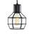 1-Light Mini Pendant, 6-Inch Black Openwork Metal Shade – Rustic Industrial Hanging Light-1274182734