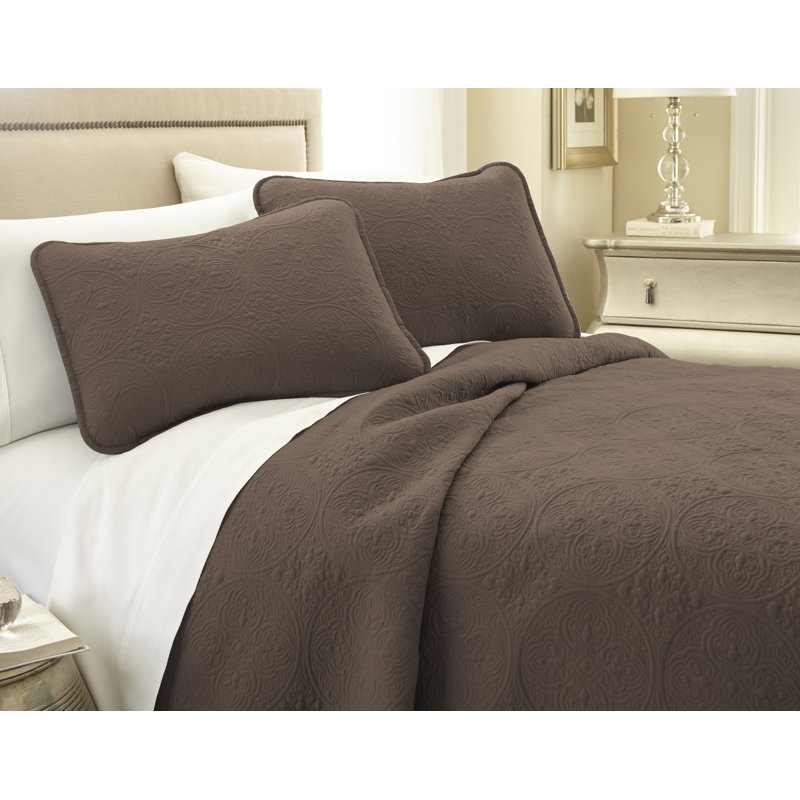 Polyester Quilt, Twin/Twin XL, Chocolate Brown