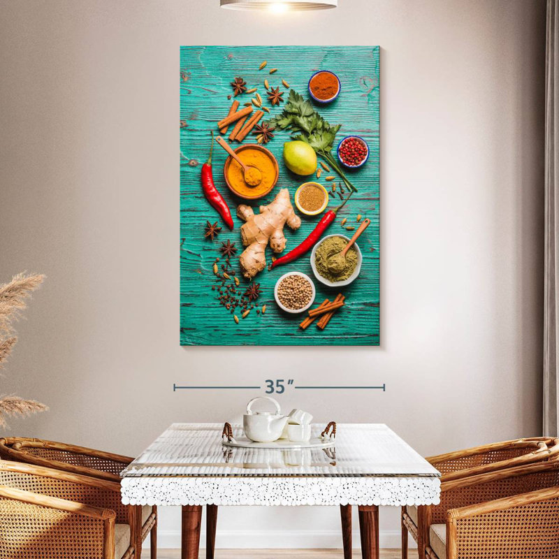Yarlin Healthy Spices Table, 51" H x 34" W