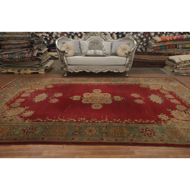 Tapis turc antique Oushak 10 x 14