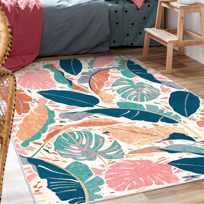 Rahaf Indoor Rug, Rectangle 4' x 5'