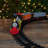 17-Piece Lighted and Animated Gold and Red Classic Model Train Set with Sound