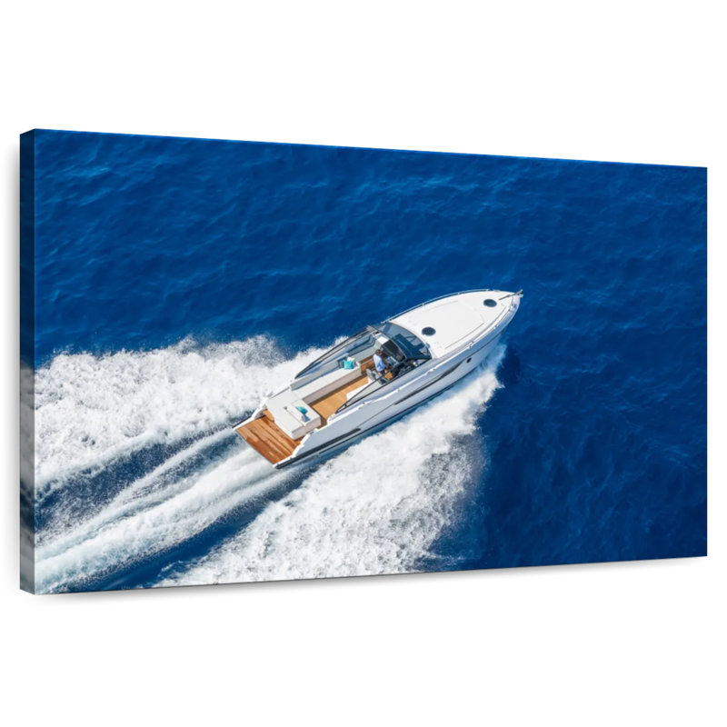 Mehar Cruising Motorboat, 8" H x 12" W