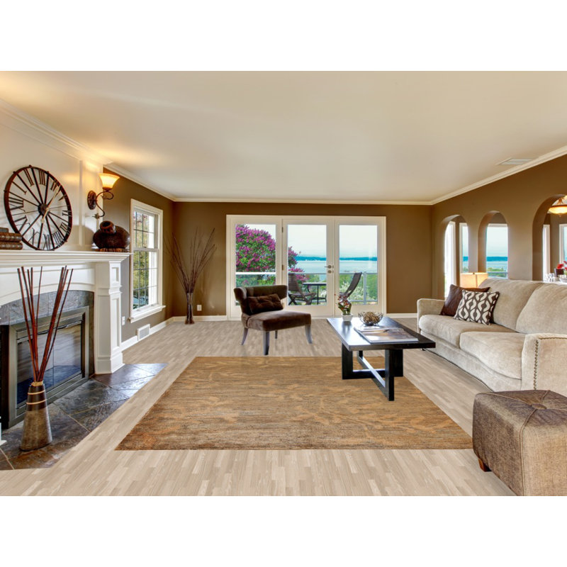 Abstract Hand-Knotted Area Rug 7x10