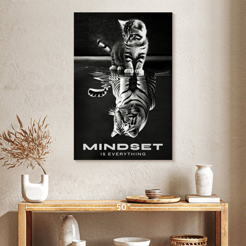 Mindset Is Everything I, 39" H x 26" W