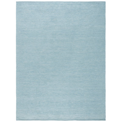Mychelle Handtufted Recycled Cotton & Viscose Solid Color Rug in Turquoise