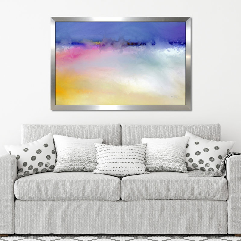 «Be Strong and Very Courageous», reproduction d'art sur toile, H 33,5 po x l 49,5 po x P 1 po, Encadrement argenté