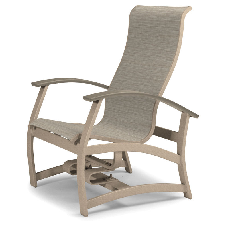 Belle Isle Outdoor Swivel Lounge Chair, Textured Black, Bristol Taupe Sunbrella®, Desert P60