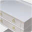 Carmona White 2-Drawer Tray Top Nightstand
