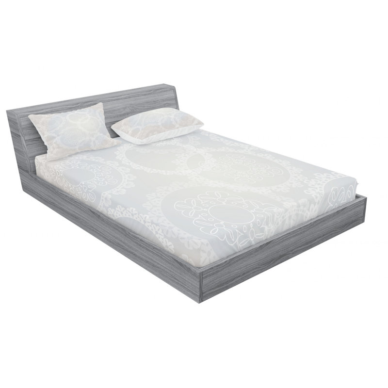 Microfiber Damask Sheet Set, Full Sheet Set with Fitted Sheet