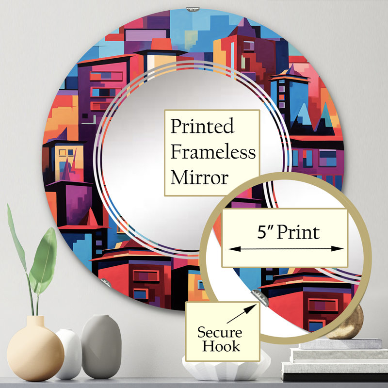 Miroir mural Wilker, 24 po x 24 po