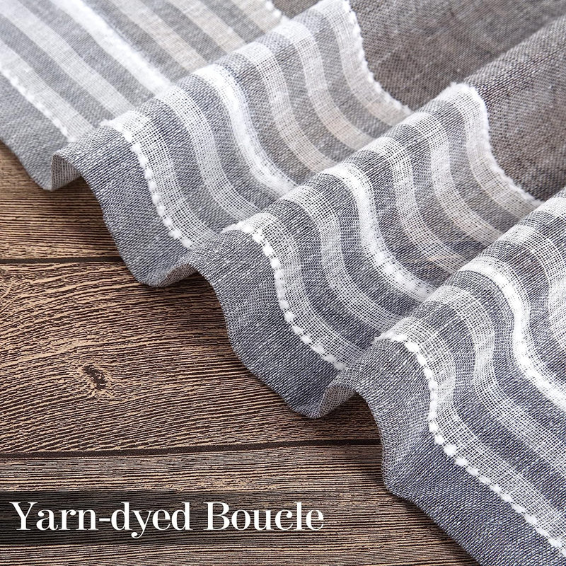 Rideau en lin Dockham, Taupe, L 52 po x L 72 po