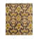 Tapis brun noué à la main à motif ikat Dalli