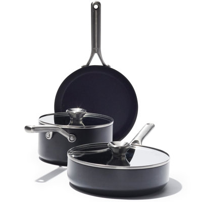 OXO 5 Pieces Hard-Anodized Aluminium Non Stick Cookware Set