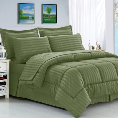 Polyester Baffle Box Stitch Striped Comforter