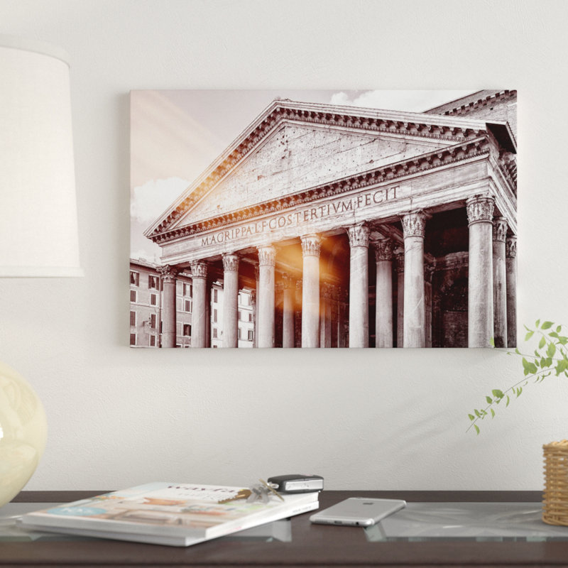 «The Pantheon» par Philippe Hugonnard - impression sur toile tendue, H 26 po x l 40 po x P 1,5 po, Toile tendue, Pas de tapis