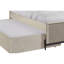 Lit gigogne double Taupe