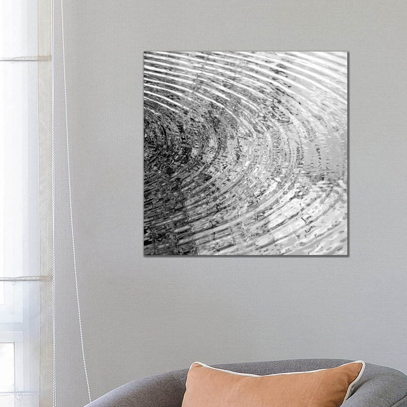 Ripples Black & White II by Maggie Olsen - Wrapped Canvas Print, 66.04 cm H x 66.04 cm W x 1.91 cm D