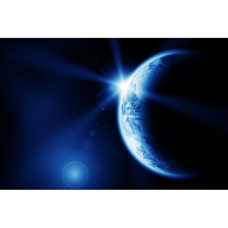 Space Dawn by Umberto Pantalone - Wrapped Canvas Print, 30cm H x 46cm W x 3.8cm D