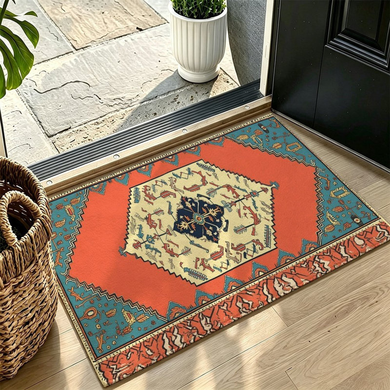 Tapis jeté Southwestern Diamond Multi 47 x 31 po
