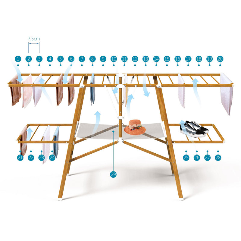 Stainless Steel Foldable Gullwing Drying Rack