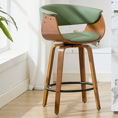 Tabouret de comptoir pivotant moderne de 26 po avec îlot de cuisine et repose-pieds Modern